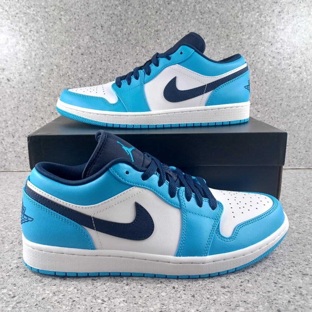 Nike Air Jordan 1 Low UNC Blue Sneakers - Size 6.5 Youth (Fits Women's 8…